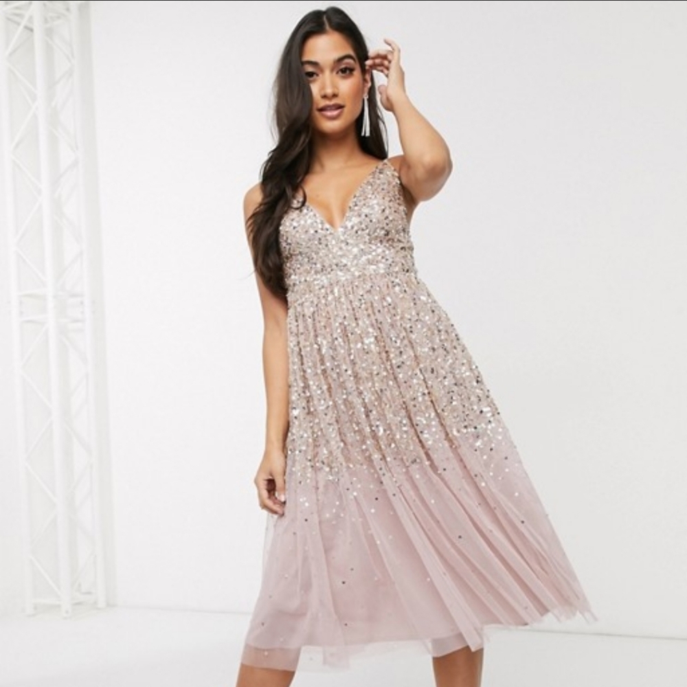 Pink Gold Dress - Picture 5 of 6